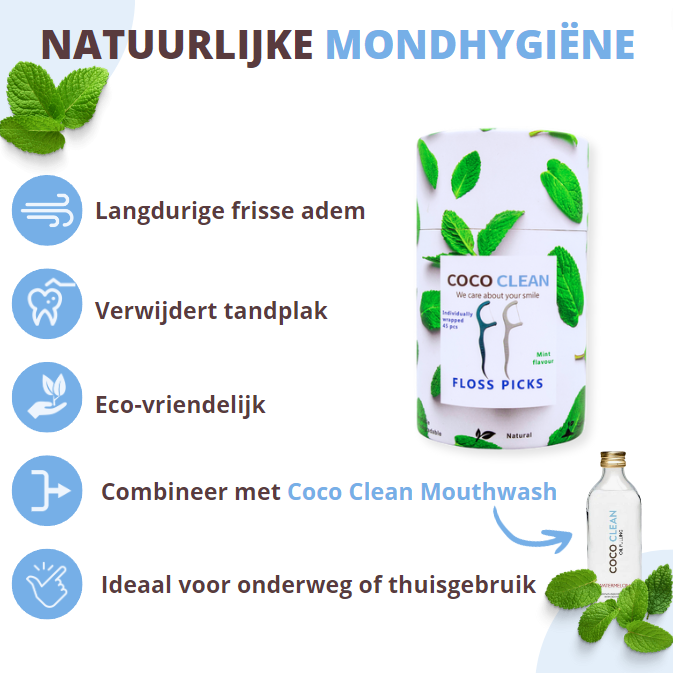 Floss Picks Mint - Cococlean.nl