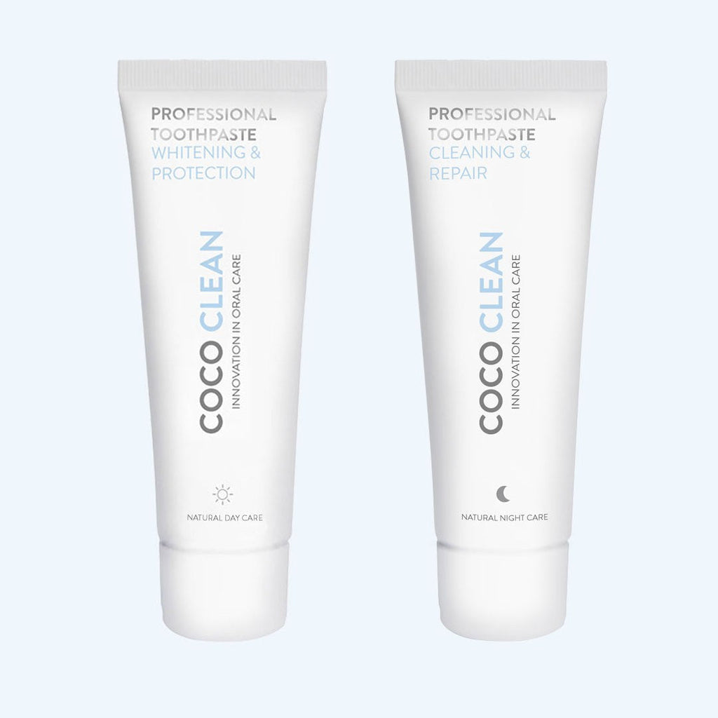 Natural Day & Night Toothpaste Duo | Organic Dental Care | Coco Clean